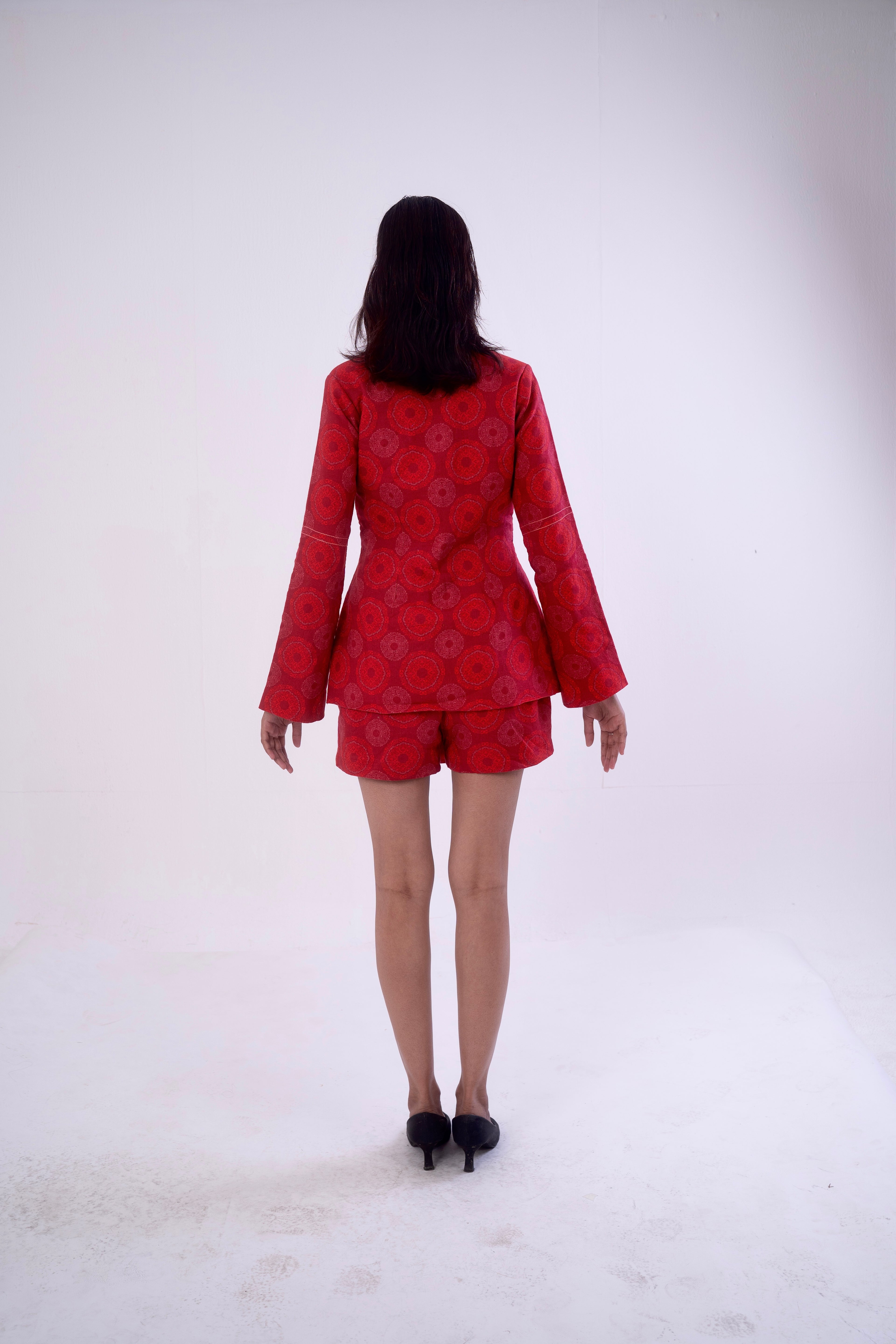 tailored V-neck Jacket