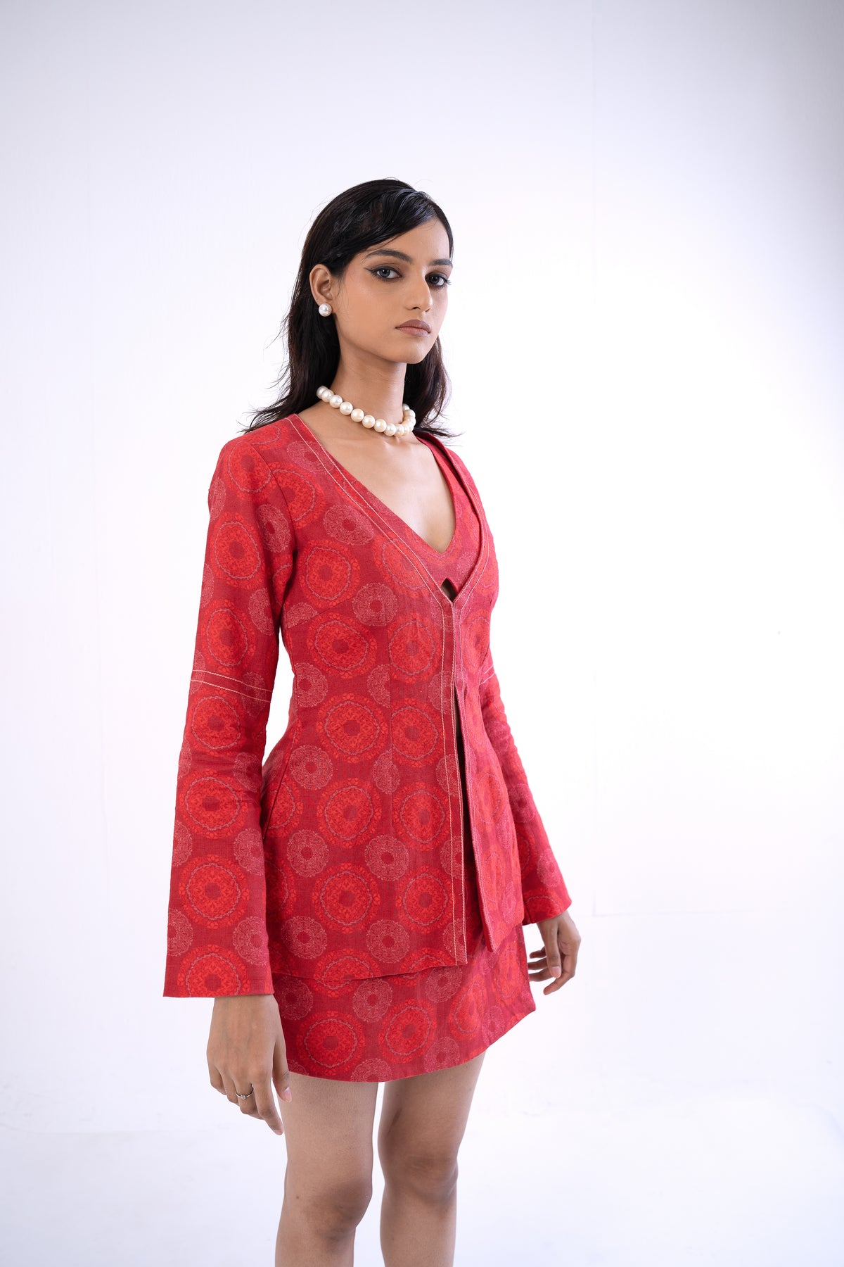 Tailored Three-piece skirt suit