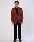 Mystic Rust and Black Pintuck Suit Set