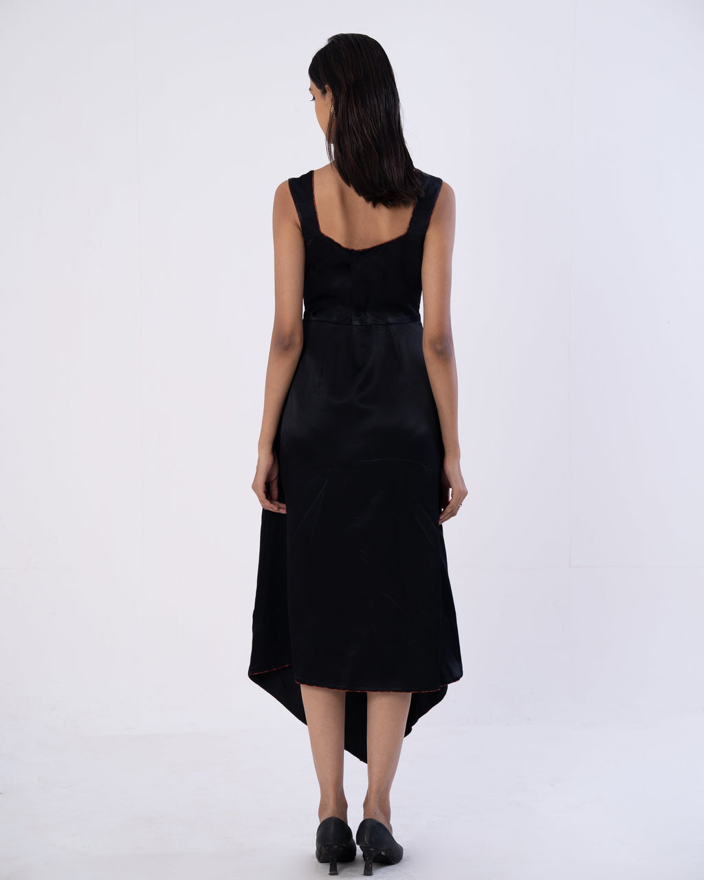 Asymmetric Piped Dress