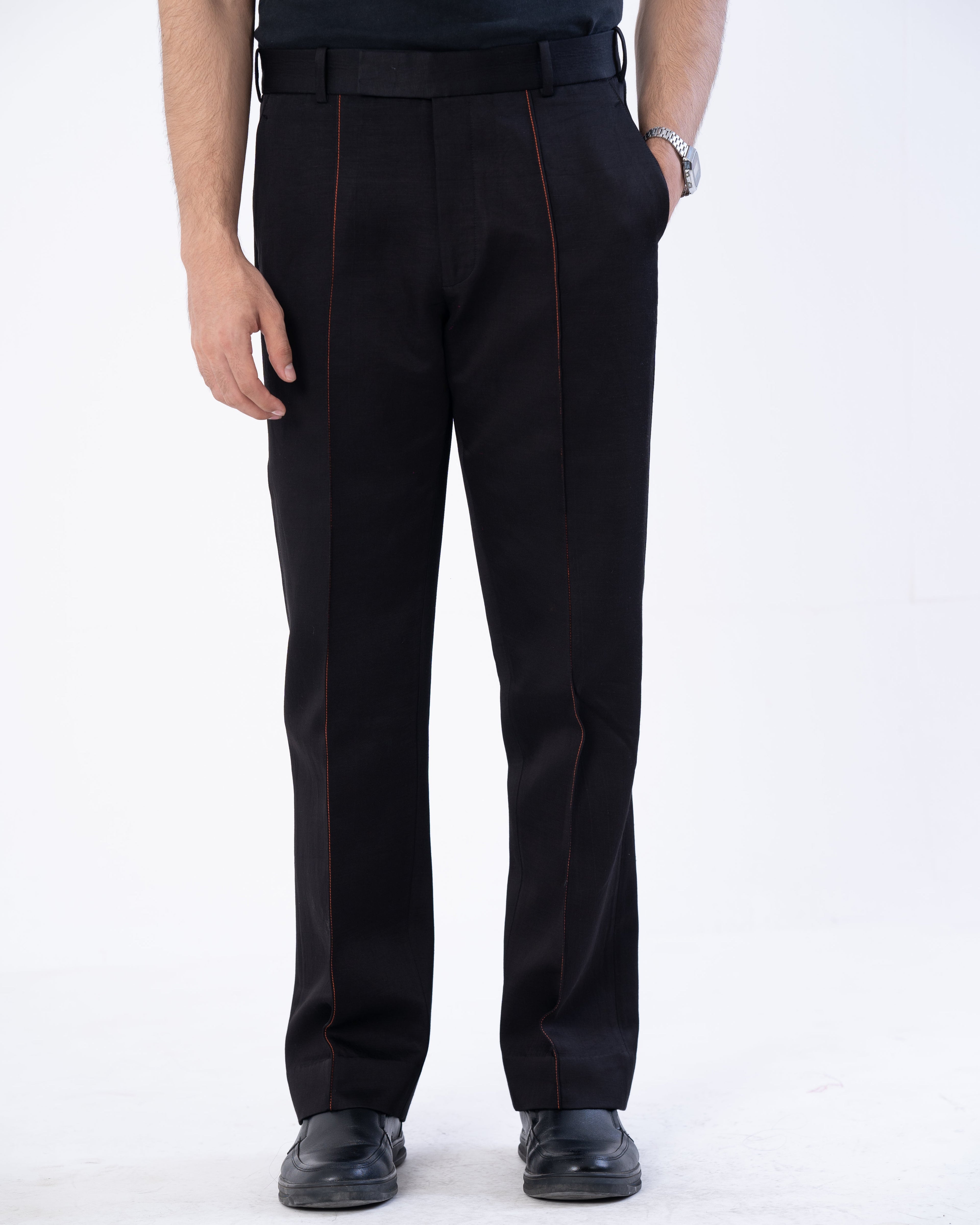 Mystic Rust and Black Pintuck Suit Set