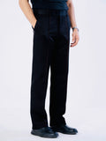 onyx Pintuck Tailored Trousers