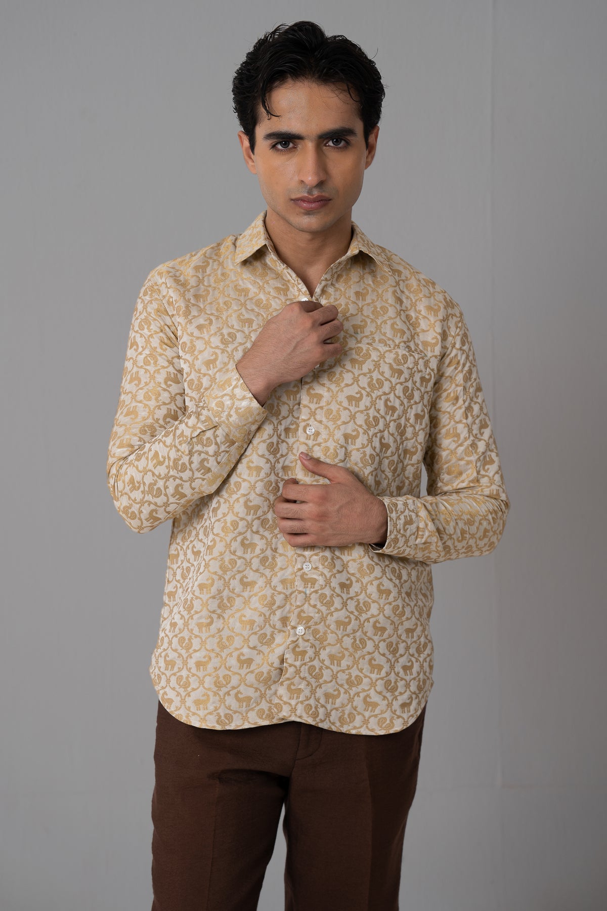 Silk Brocade Shirt