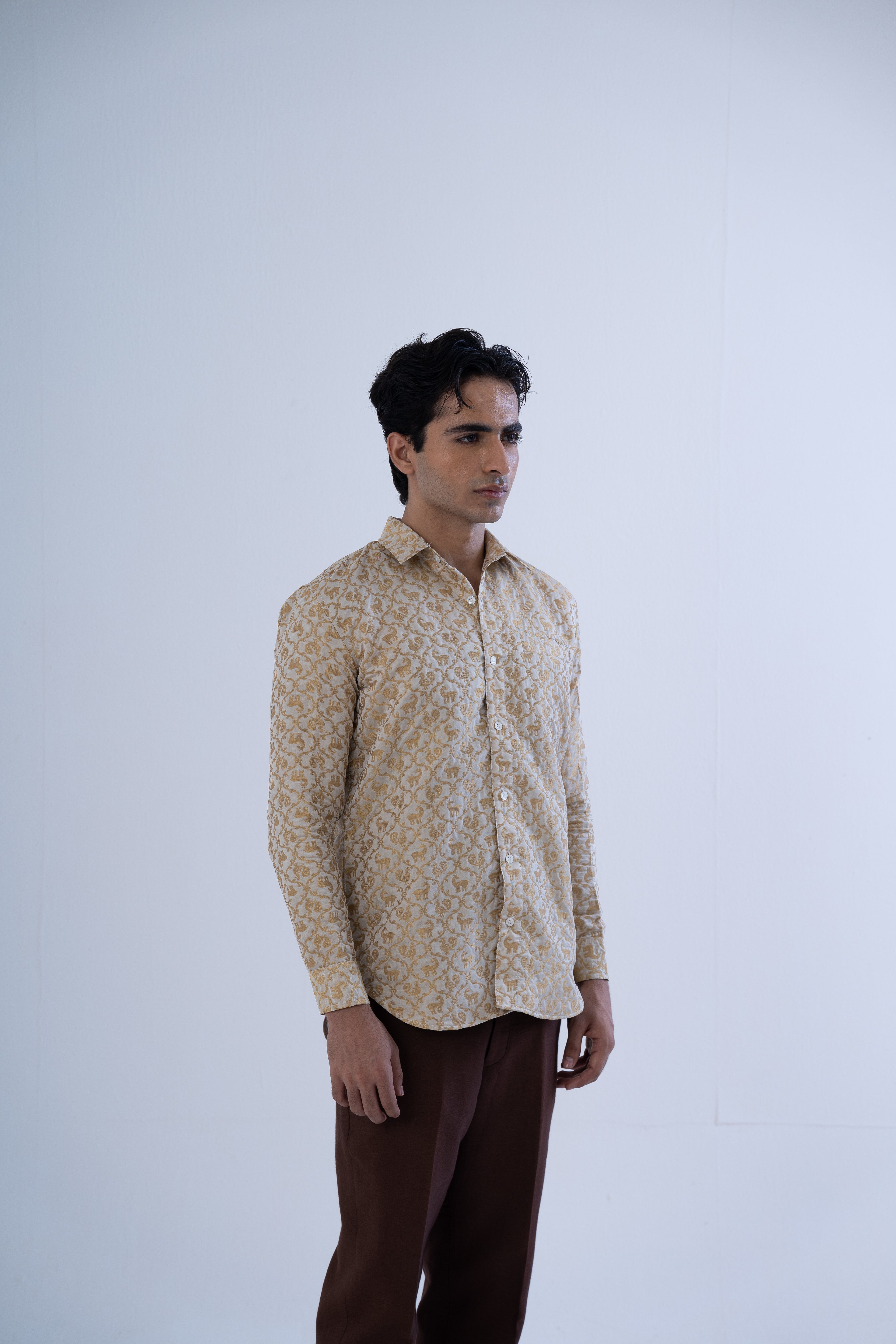 Silk Brocade Shirt