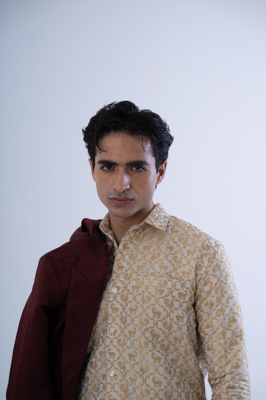 Silk Brocade Shirt