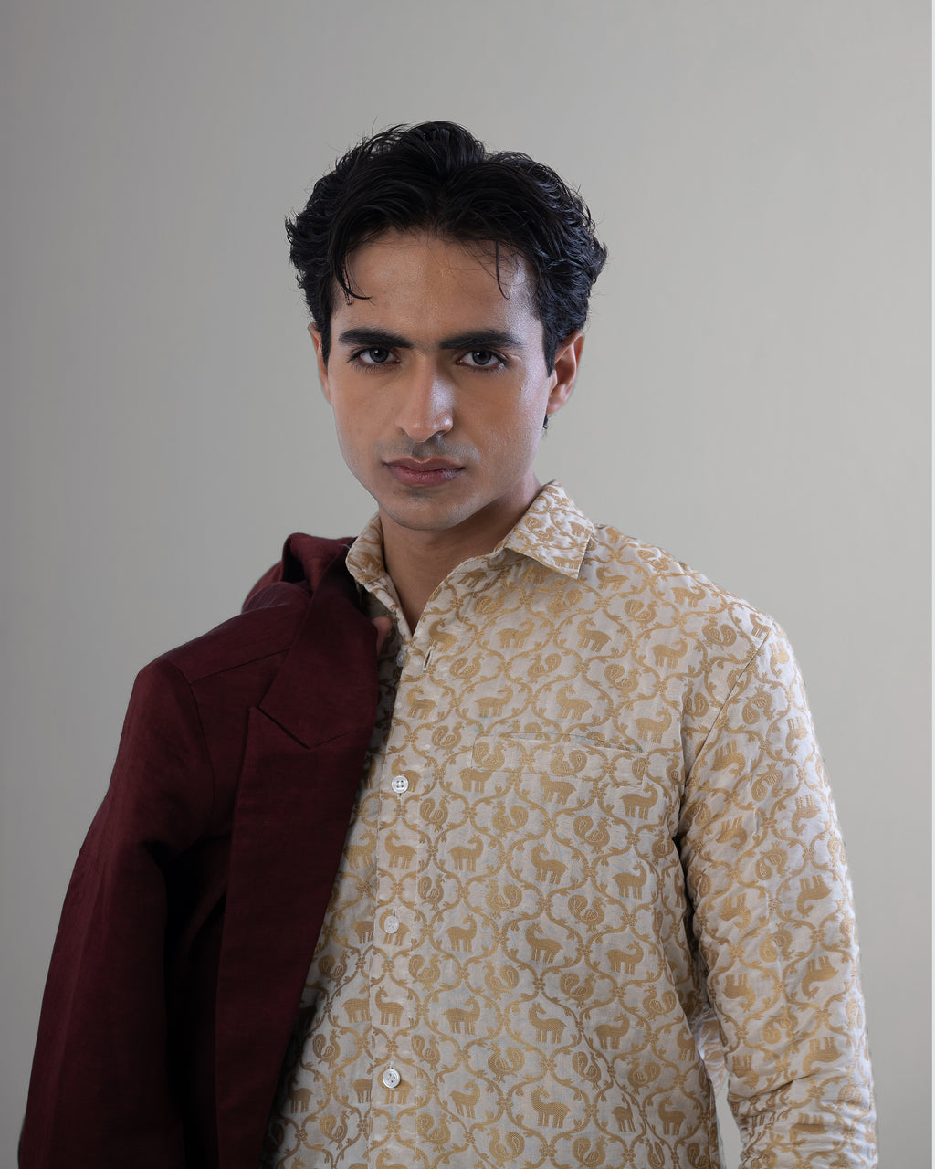 Silk Brocade Shirt
