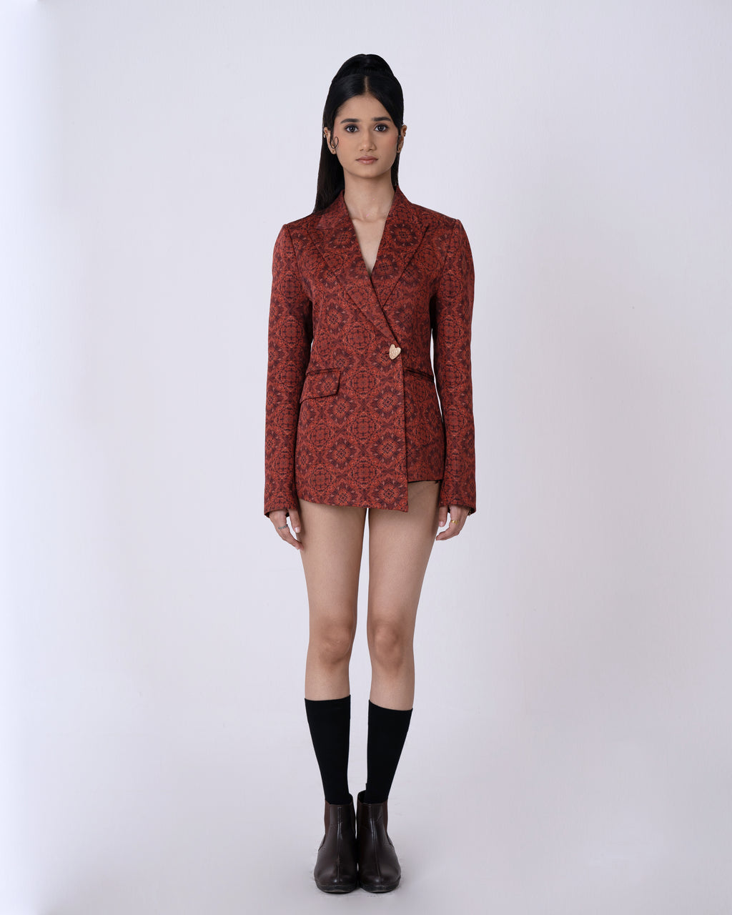 Mystic-rust Asymmetric Pantsuit