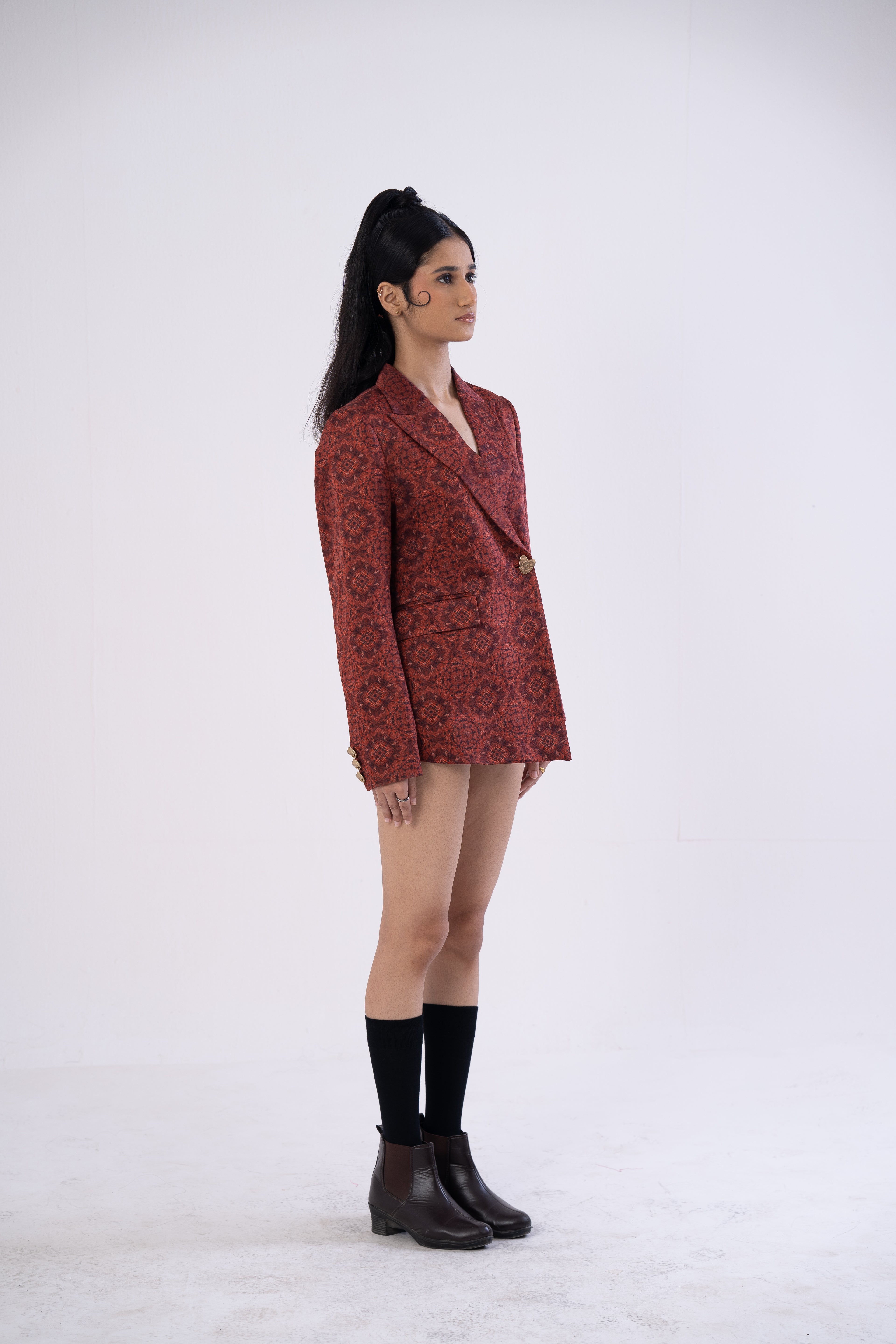 Asymmetric Mystic-Rust Blazer