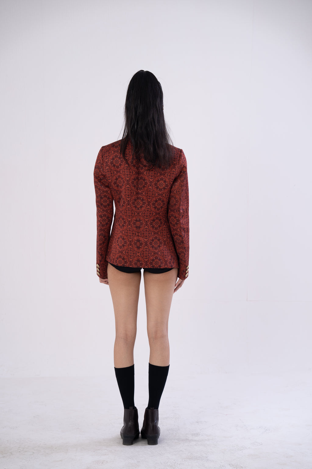 Asymmetric Mystic-Rust Blazer