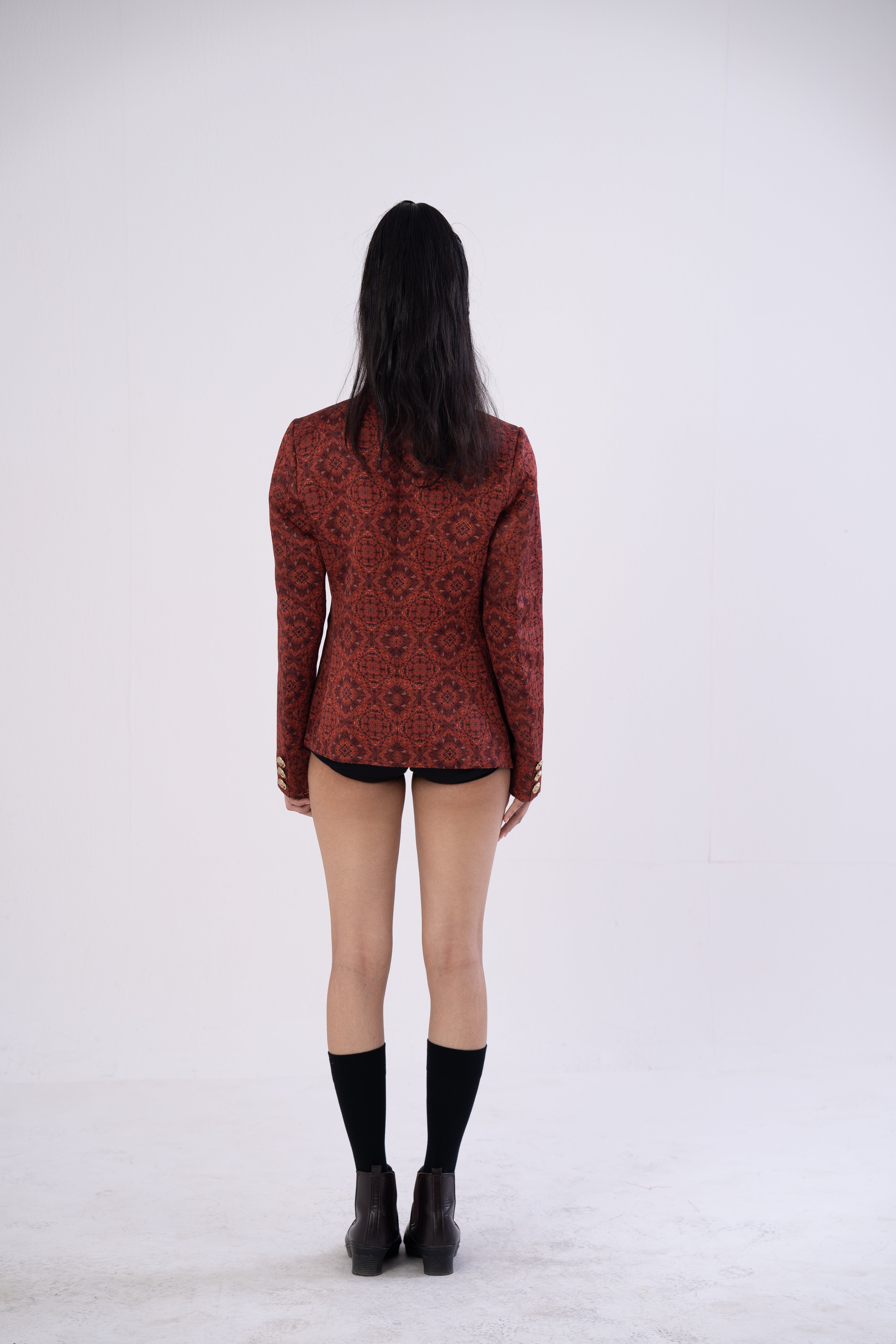 Asymmetric Mystic-Rust Blazer