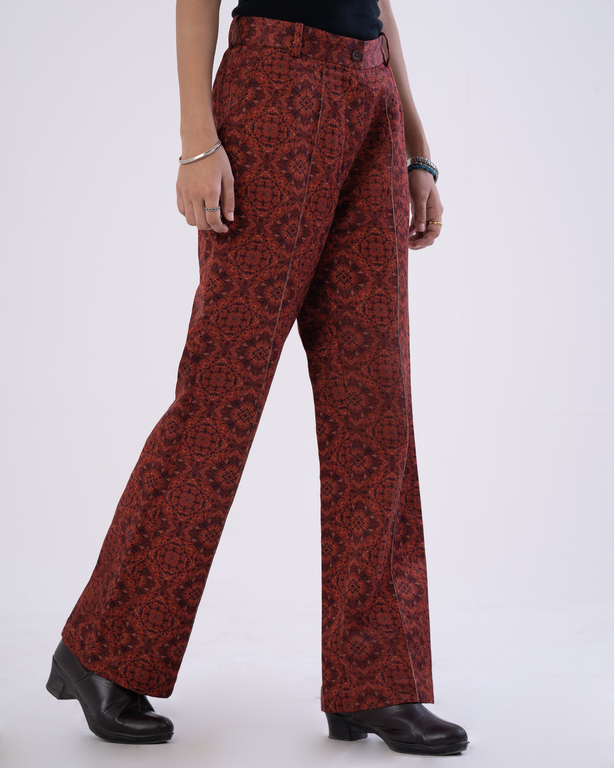 Mystic-Rust Pintuck Pants