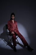 Mystic-rust Asymmetric Pantsuit