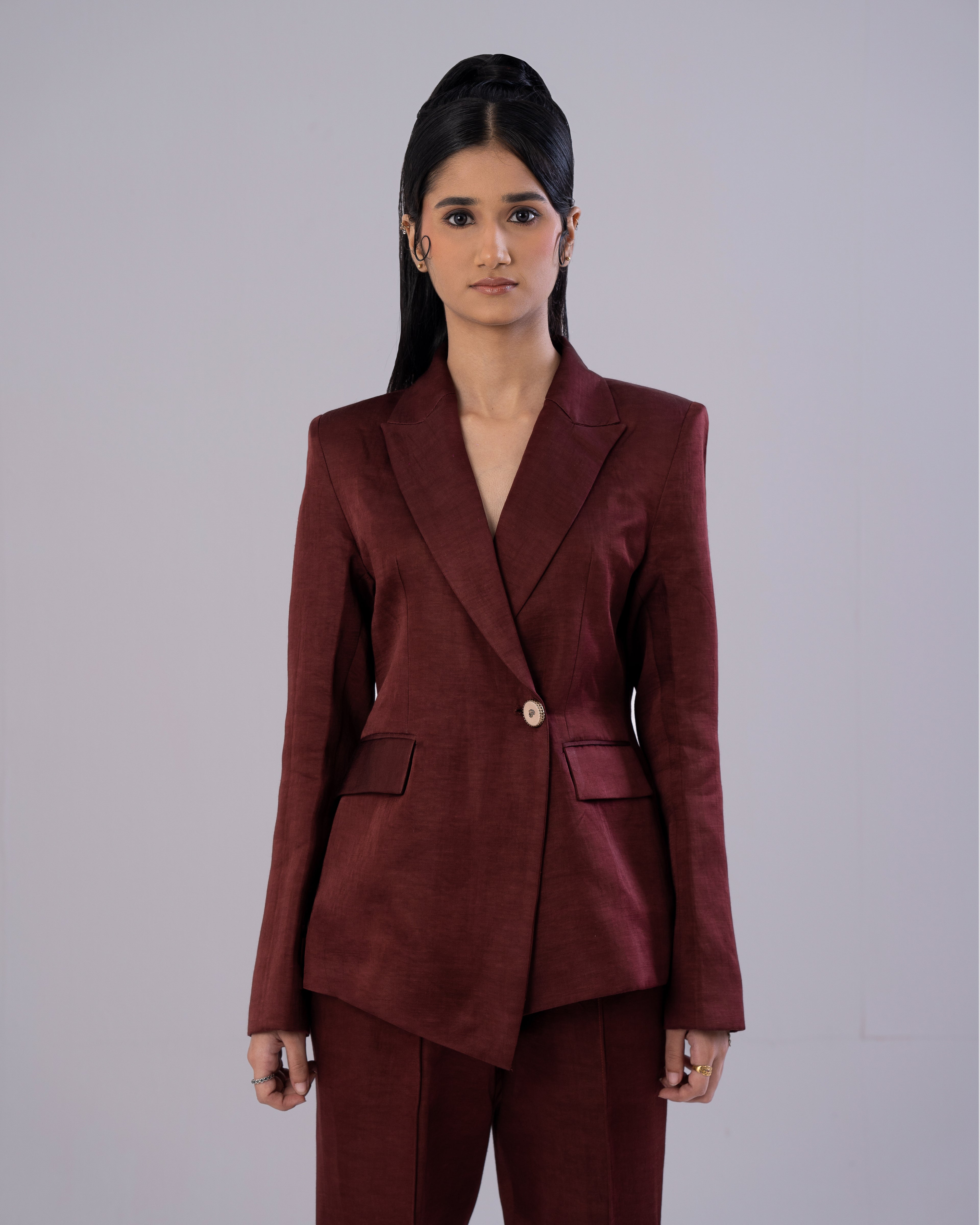 Mahogany Pintuck Pants