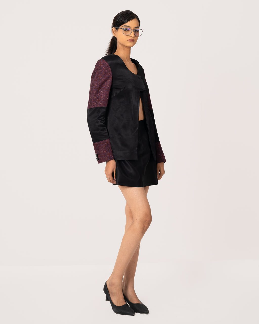Double-Breasted Skirt Suit