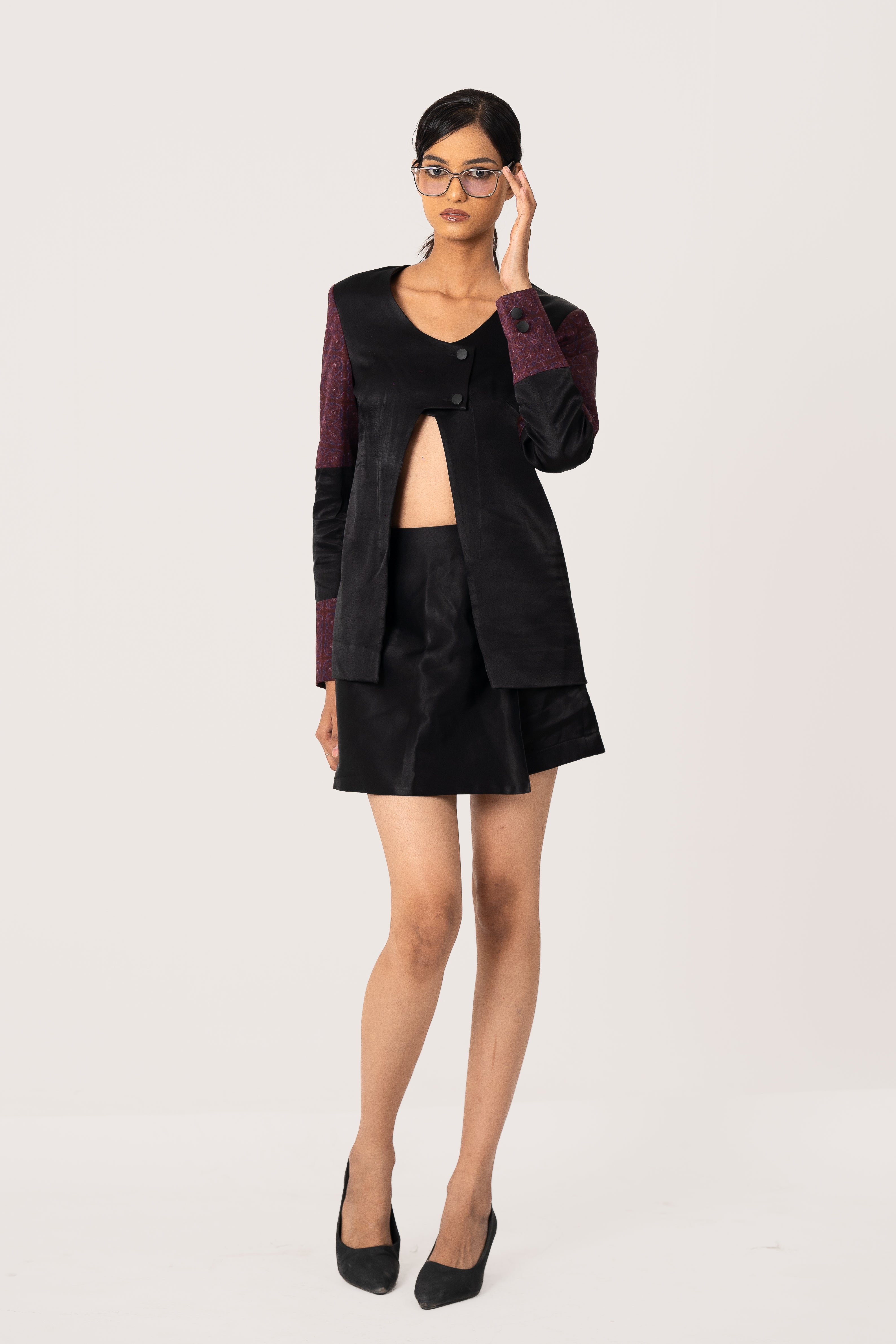 Double-Breasted Skirt Suit
