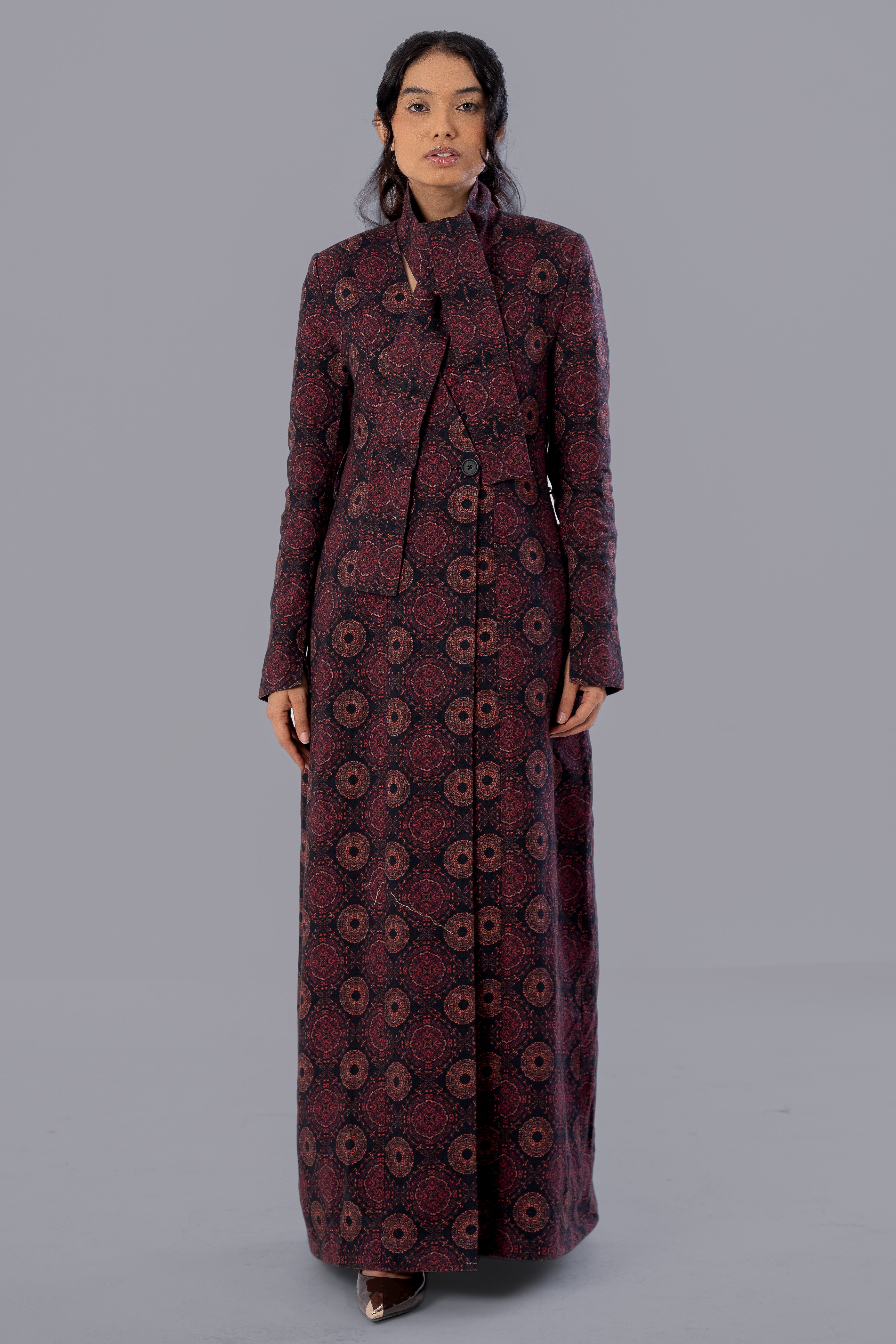 Mystic Comet Tailored Trench Dress