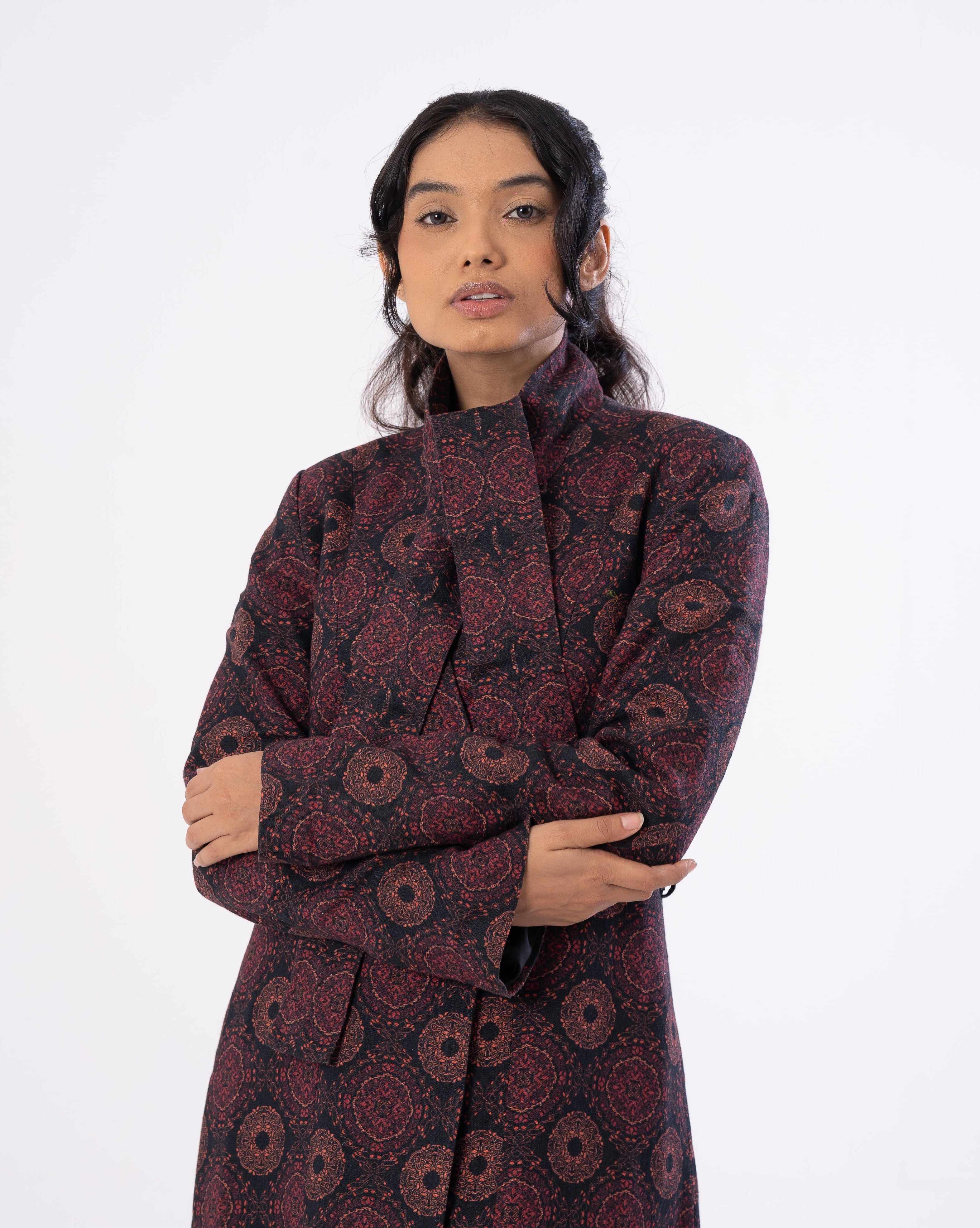 Mystic Comet Tailored Trench Dress