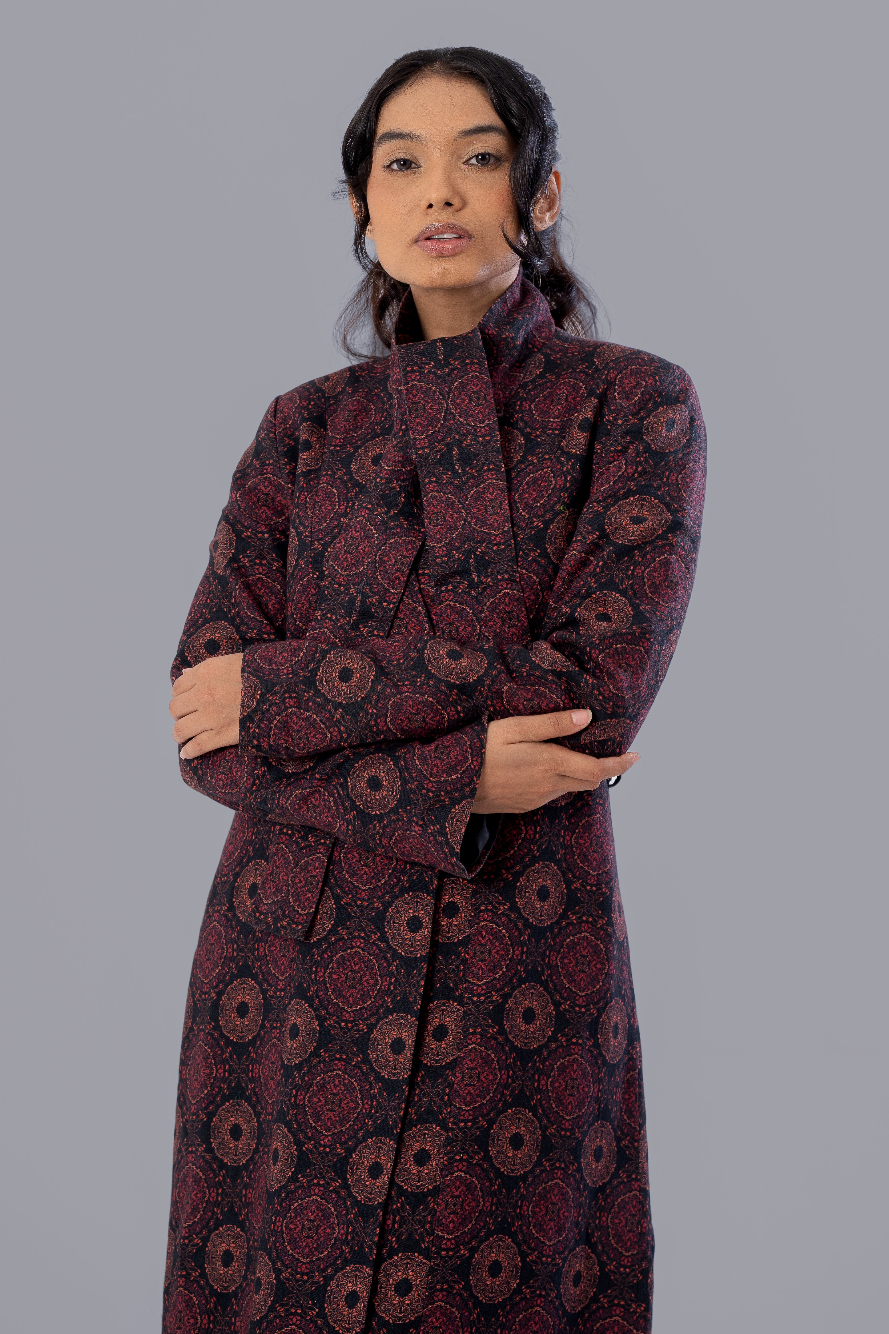 Mystic Comet Tailored Trench Dress